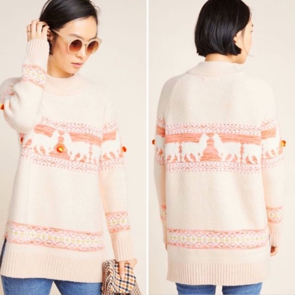 Anthropologie Aimee Pommed Alpaca Sweater - Picture 6 of 14